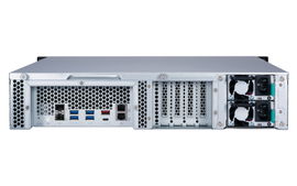 SERVIDOR NAS QNAP TS-877XU-RP-3600-8G-US / PROCESADOR AMD RYZEN 3600 / MEMORIA RAM 8GB / 8 BAHIAS FRONTALES SATA 3.5 PULGADAS y 2.5 PULGADAS / 2 PUERTOS RJ45 1GbE + 2 PUERTOS FIBRA OPTICA SFP+ 10GbE / FUENTE REDUNDANTE / MONTAJE EN RACK 2UR / APLICA SERVIDOR NAS QNAP TS-877XU-RP-3600-8G-US / PROCESADOR AMD RYZEN 3600 / MEMORIA RAM 8GB / 8 BAHIAS FRONTALES SATA 3.5 PULGADAS y 2.5 PULGADAS / 2 PUERTOS RJ45 1GbE + 2 PUERTOS FIBRA OPTICA SFP+ 10GbE / FUENTE REDUNDANTE / MONTAJE EN RACK 2UR / APLICA