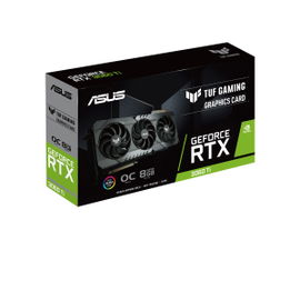 ASUS TUF-RTX3060TI-O8G-GAMING - OC Edition - tarjeta gráfica - GF RTX 3060 Ti - 8 GB GDDR6 - PCIe 4.0 x16 - 2 x HDMI, 3 x DisplayPort