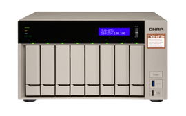 QNAP SMB STORAGE TVS-873e-4G-US 8-BAY NAS/ISCSI IP-SAN, AMD R SERIES QUAD-CORE 2.1GHZ, 4GB RAM, 10G-READY