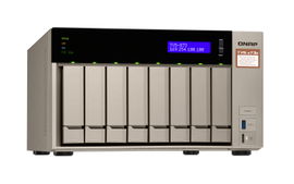 QNAP SMB STORAGE TVS-873e-4G-US 8-BAY NAS/ISCSI IP-SAN, AMD R SERIES QUAD-CORE 2.1GHZ, 4GB RAM, 10G-READY