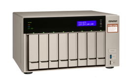 QNAP SMB STORAGE TVS-873e-4G-US 8-BAY NAS/ISCSI IP-SAN, AMD R SERIES QUAD-CORE 2.1GHZ, 4GB RAM, 10G-READY