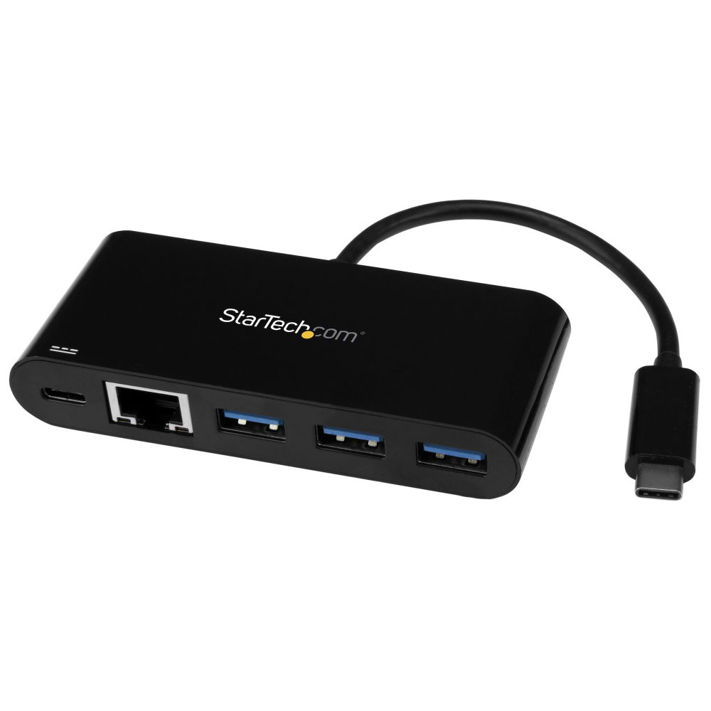 StarTech.com Adaptador Multipuertos USB-C de Red Ethernet con Hub de 3 Puertos USB 3.0 y Entrega de Potencia StarTech.com Adaptador Multipuertos USB-C de Red Ethernet con Hub de 3 Puertos USB 3.0 y Entrega de Potencia