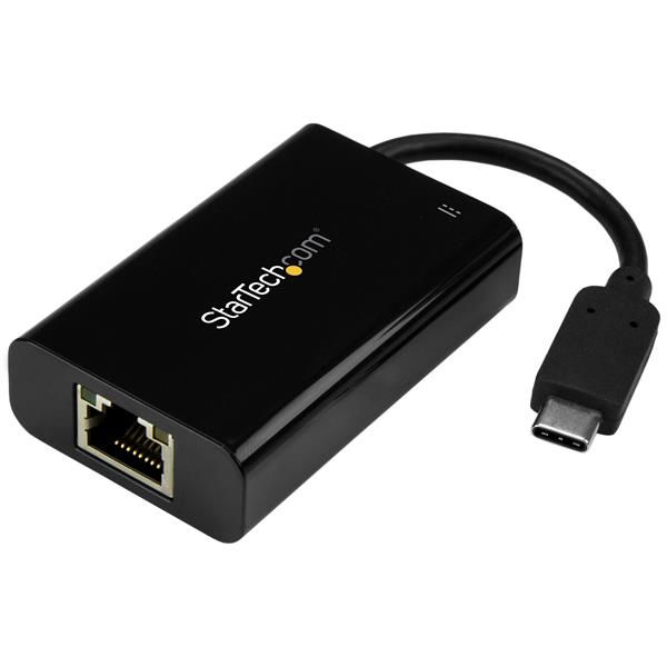 StarTech.com Adaptador USB-C de Red Ethernet Gigabit con Entrega de Potencia - Tarjeta de Red Externa USB Tipo C StarTech.com Adaptador USB-C de Red Ethernet Gigabit con Entrega de Potencia - Tarjeta de Red Externa USB Tipo C