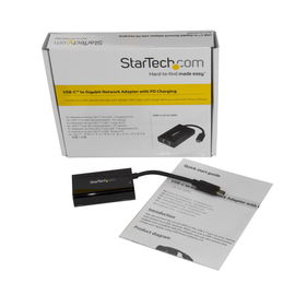StarTech.com Adaptador USB-C de Red Ethernet Gigabit con Entrega de Potencia - Tarjeta de Red Externa USB Tipo C StarTech.com Adaptador USB-C de Red Ethernet Gigabit con Entrega de Potencia - Tarjeta de Red Externa USB Tipo C