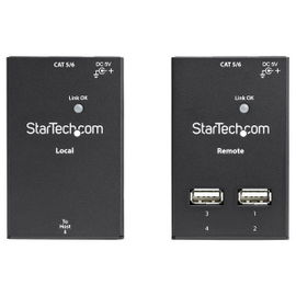 StarTech.com Extensor Alargador USB 2.0 de 4 puertos por cable Cat5 o Cat6 - Hasta 50 metros StarTech.com Extensor Alargador USB 2.0 de 4 puertos por cable Cat5 o Cat6 - Hasta 50 metros