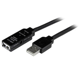 StarTech.com Cable de Extensión Alargador de 10m USB 2.0 Hi Speed Alta Velocidad Activo Amplificado - Macho a Hembra USB A - Negro - Cable alargador USB - USB (H) a USB (M) - USB 2.0 - 10 m - activo - negro - para P/N: LTUB1MBK, SVA5H2NEUA, UUSBOTG StarTech.com Cable de Extensión Alargador de 10m USB 2.0 Hi Speed Alta Velocidad Activo Amplificado - Macho a Hembra USB A - Negro - Cable alargador USB - USB (H) a USB (M) - USB 2.0 - 10 m - activo - negro - para P/N: LTUB1MBK, SVA5H2NEUA, UUSBOTG