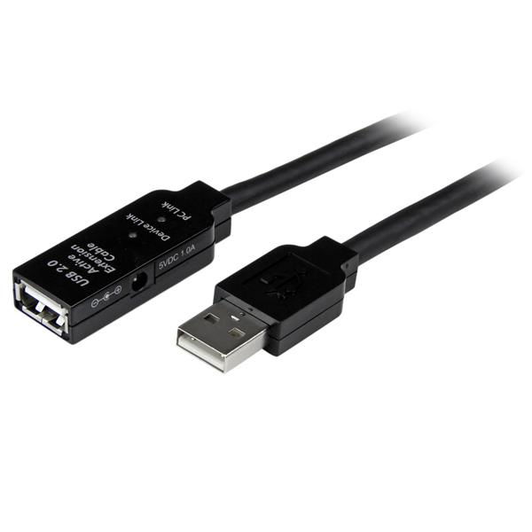 StarTech.com Cable USB 2.0 de Extensión Alargador Activo de 5 metros - Macho a Hembra StarTech.com Cable USB 2.0 de Extensión Alargador Activo de 5 metros - Macho a Hembra