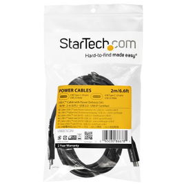 StarTech.com Cable de 2m USB-C a USB-C con capacidad para Entrega de Alimentación de 5A - USB TipoC - Cable de Carga USBC - USB 2.0 StarTech.com Cable de 2m USB-C a USB-C con capacidad para Entrega de Alimentación de 5A - USB TipoC - Cable de Carga USBC - USB 2.0