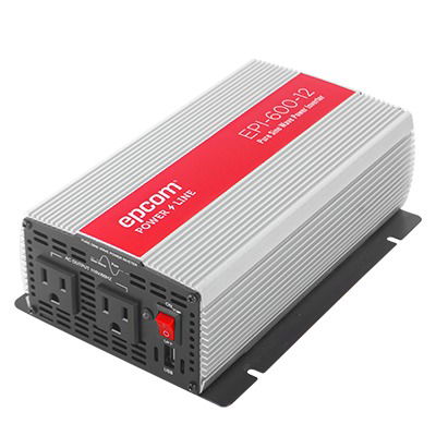 Inversor de Corriente Onda Pura 600W, Ent: 12 Vcd, Sal: 115 Vca 60 Hz Inversor de Corriente Onda Pura 600W, Ent: 12 Vcd, Sal: 115 Vca 60 Hz