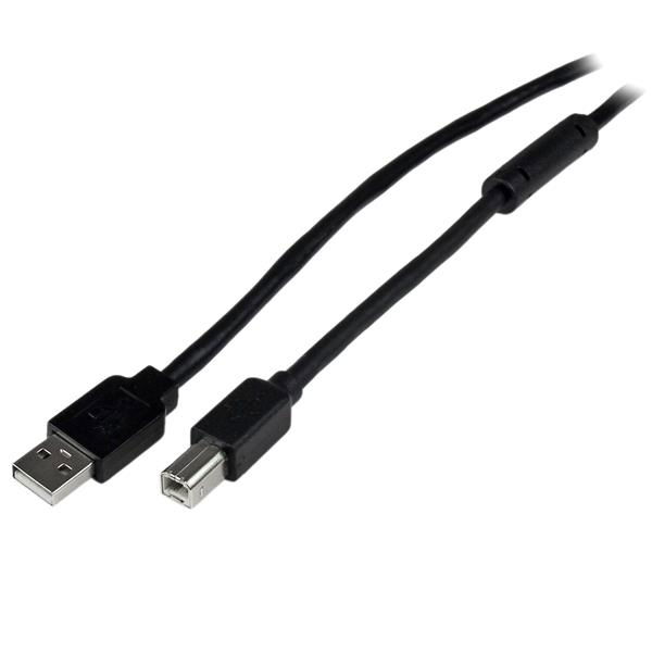 StarTech.com Cable 20 Metros 20m USB B Macho a USB A Macho Activo Amplificado USB 2.0 - Impresora