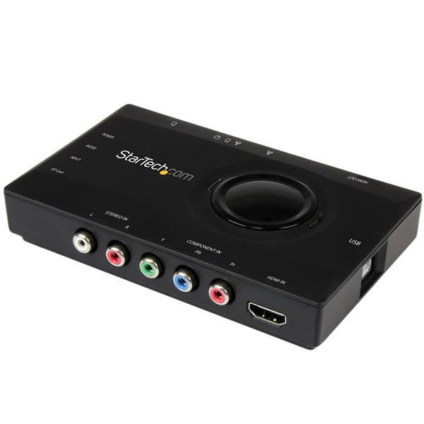 StarTech.com Capturadora Transmisora Autónoma de Vídeo USB 2.0 a HDMI o Vídeo por Componentes - Grabador de Vídeo HD 1080p
