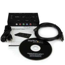 StarTech.com Capturadora Transmisora Autónoma de Vídeo USB 2.0 a HDMI o Vídeo por Componentes - Grabador de Vídeo HD 1080p