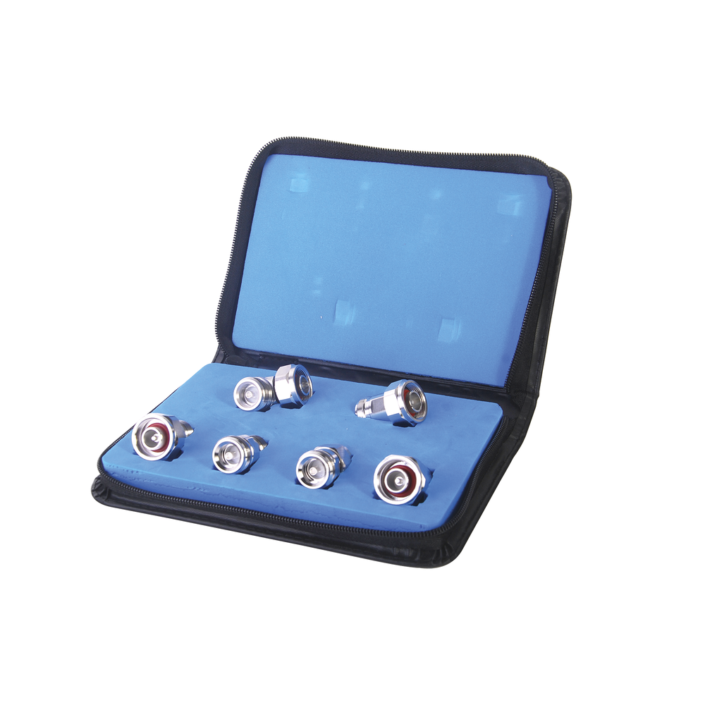 Kit completo de 6 adaptadores de bajo PIM, (MINI) DIN 4.1-9.5 a N.