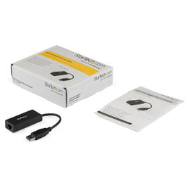 StarTech.com Adaptador Tarjeta de Red Externa NIC USB 3.0 a 1 Puerto Gigabit Ethernet 1Gbps RJ45 USBA Negro