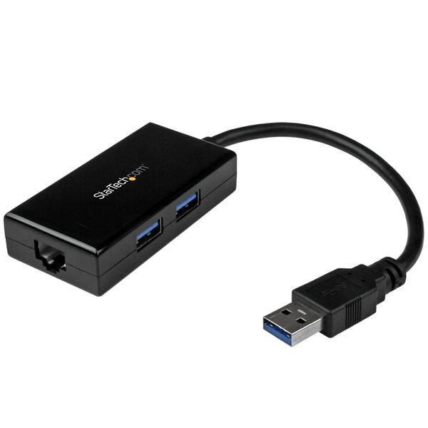 StarTech.com Adaptador de Red Ethernet Gigabit Externo USB 3.0 con Concentrador Incorporado de 2 Puertos USB StarTech.com Adaptador de Red Ethernet Gigabit Externo USB 3.0 con Concentrador Incorporado de 2 Puertos USB