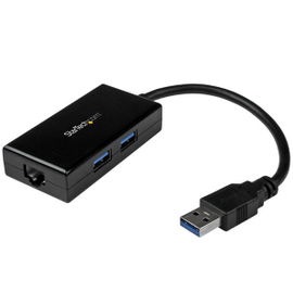 StarTech.com Adaptador de Red Ethernet Gigabit Externo USB 3.0 con Concentrador Incorporado de 2 Puertos USB StarTech.com Adaptador de Red Ethernet Gigabit Externo USB 3.0 con Concentrador Incorporado de 2 Puertos USB