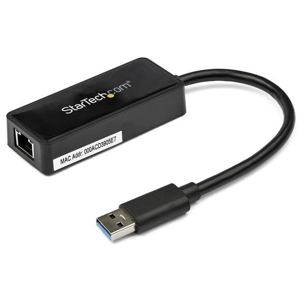 StarTech.com Adaptador Tarjeta de Red NIC Externa USB 3.0 de 1 Puerto Gigabit Ethernet RJ45 y Puerto USB - Negro StarTech.com Adaptador Tarjeta de Red NIC Externa USB 3.0 de 1 Puerto Gigabit Ethernet RJ45 y Puerto USB - Negro