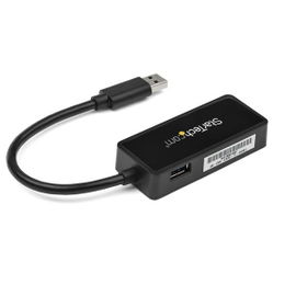 StarTech.com Adaptador Tarjeta de Red NIC Externa USB 3.0 de 1 Puerto Gigabit Ethernet RJ45 y Puerto USB - Negro StarTech.com Adaptador Tarjeta de Red NIC Externa USB 3.0 de 1 Puerto Gigabit Ethernet RJ45 y Puerto USB - Negro