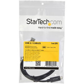 StarTech.com Cable USB Type-C de 1m - USB 3.1 Tipo A a USB-C StarTech.com Cable USB Type-C de 1m - USB 3.1 Tipo A a USB-C