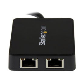 StarTech.com Adaptador Tarjeta de Red NIC Externa USB 3.0 2 Puertos Gigabit Ethernet RJ45 y Puerto USB StarTech.com Adaptador Tarjeta de Red NIC Externa USB 3.0 2 Puertos Gigabit Ethernet RJ45 y Puerto USB