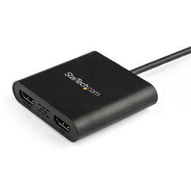 StarTech.com USB 3.0 to Dual HDMI Adapter, 1x 4K 30Hz & 1x 1080p, External Video & Graphics Card, USB Type-A to HDMI Dual Monitor Display Adapter Dongle, Supports Windows Only, Black - USB to Dual HDMI Adapter (USB32HD2) - Cable adaptador - Conforme 