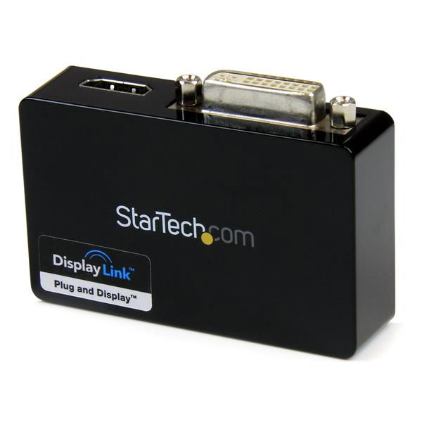 StarTech.com Adaptador de Vídeo Externo USB 3.0 a HDMI y DVI - Tarjeta Gráfica Externa Cable Dual Head - 2048x1152