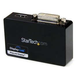 StarTech.com Adaptador de Vídeo Externo USB 3.0 a HDMI y DVI - Tarjeta Gráfica Externa Cable Dual Head - 2048x1152 StarTech.com Adaptador de Vídeo Externo USB 3.0 a HDMI y DVI - Tarjeta Gráfica Externa Cable Dual Head - 2048x1152