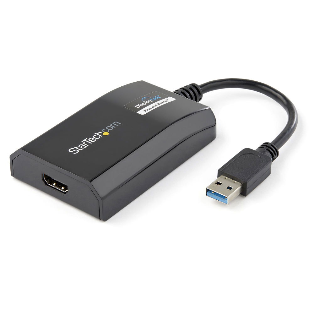StarTech.com Adaptador Gráfico Externo Multi Monitor USB 3.0 a HDMI HD Certificado DisplayLink para Mac y PC StarTech.com Adaptador Gráfico Externo Multi Monitor USB 3.0 a HDMI HD Certificado DisplayLink para Mac y PC