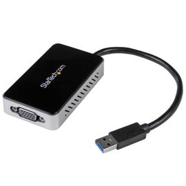 StarTech.com Adaptador de Vídeo Externo USB 3.0 a VGA con Hub USB 1 Puerto - Tarjeta Gráfica Cable - 1080p StarTech.com Adaptador de Vídeo Externo USB 3.0 a VGA con Hub USB 1 Puerto - Tarjeta Gráfica Cable - 1080p