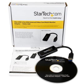 StarTech.com Adaptador Gráfico Conversor USB 3.0 a VGA - Cable Convertidor Compacto de Vídeo - 1920x1200 / 1080p StarTech.com Adaptador Gráfico Conversor USB 3.0 a VGA - Cable Convertidor Compacto de Vídeo - 1920x1200 / 1080p