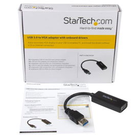 StarTech.com Adaptador Gráfico Conversor USB 3.0 a VGA con Controladores Incorporados - Cable Convertidor - 1920x1200