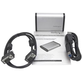 StarTech.com Capturadora de Vídeo USB 3.0 a VGA - 1080p 60fps - Aluminio StarTech.com Capturadora de Vídeo USB 3.0 a VGA - 1080p 60fps - Aluminio