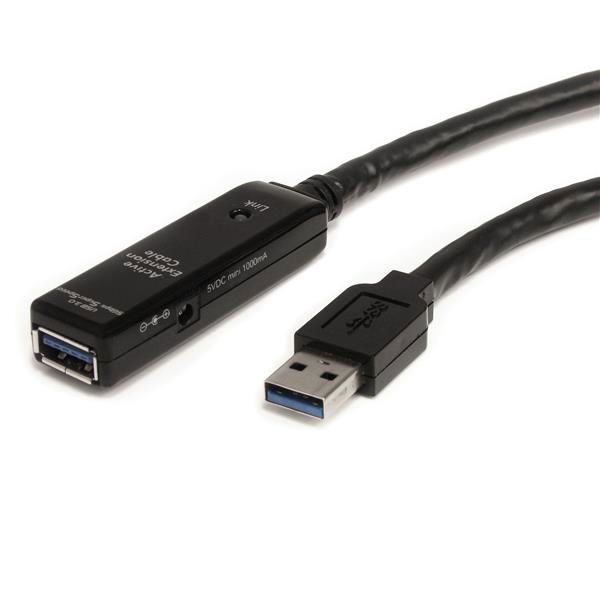 StarTech.com Cable Extensor Alargador USB 3.0 SuperSpeed Activo de 10m - USB A Macho a Hembra - Negro - Cable alargador USB - USB Tipo A (M) a USB Tipo A (H) - USB 3.0 - 10 m - activo - negro - para P/N: PEXUSB3S42V, PEXUSB3S44V, S352BU33HR, SVA5H2NE StarTech.com Cable Extensor Alargador USB 3.0 SuperSpeed Activo de 10m - USB A Macho a Hembra - Negro - Cable alargador USB - USB Tipo A (M) a USB Tipo A (H) - USB 3.0 - 10 m - activo - negro - para P/N: PEXUSB3S42V, PEXUSB3S44V, S352BU33HR, SVA5H2NE