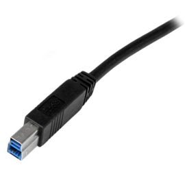 StarTech.com Cable Certificado 1m USB 3.0 Super Speed USB B Macho a USB A Macho Adaptador para Impresora - Negro StarTech.com Cable Certificado 1m USB 3.0 Super Speed USB B Macho a USB A Macho Adaptador para Impresora - Negro