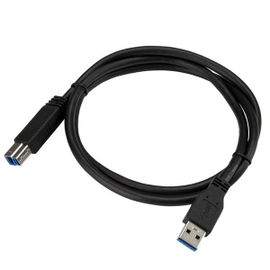 StarTech.com Cable Certificado 1m USB 3.0 Super Speed USB B Macho a USB A Macho Adaptador para Impresora - Negro StarTech.com Cable Certificado 1m USB 3.0 Super Speed USB B Macho a USB A Macho Adaptador para Impresora - Negro