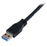 StarTech.com Cable Certificado 1m USB 3.0 Super Speed SS Micro USB B Macho a USB A Macho Adaptador - Negro