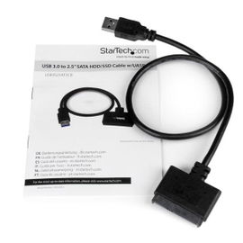 StarTech.com Cable Adaptador USB 3.0 con UASP a SATA III para Disco Duro de 2,5