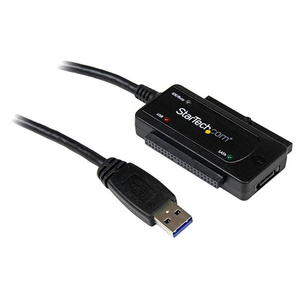 StarTech.com Adaptador Convertidor SATA IDE 2,5 3,5 a USB 3.0 Super Speed para Disco Duro HDD - Serial ATA USB A - Controlador de almacenamiento - ATA / SATA - USB 3.0 - negro - para P/N: PEXUSB3S42V, PEXUSB3S44V StarTech.com Adaptador Convertidor SATA IDE 2,5 3,5 a USB 3.0 Super Speed para Disco Duro HDD - Serial ATA USB A - Controlador de almacenamiento - ATA / SATA - USB 3.0 - negro - para P/N: PEXUSB3S42V, PEXUSB3S44V