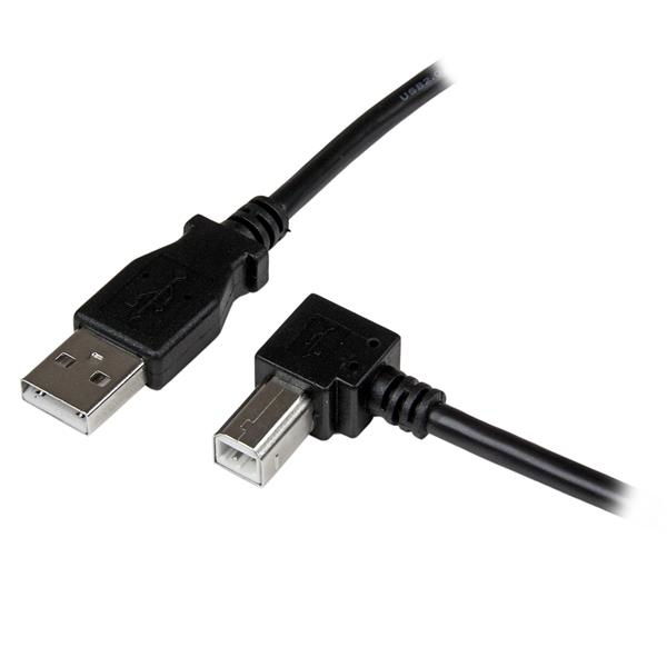 StarTech.com Cable Adaptador USB 1m para Impresora Acodado - 1x USB A Macho - 1x USB B Macho en Ángulo Derecho StarTech.com Cable Adaptador USB 1m para Impresora Acodado - 1x USB A Macho - 1x USB B Macho en Ángulo Derecho