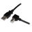 StarTech.com Cable Adaptador USB 1m para Impresora Acodado - 1x USB A Macho - 1x USB B Macho en Ángulo Derecho