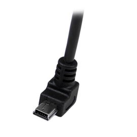 StarTech.com Cable Adaptador 2m USB A Macho a Mini USB B Macho Acodado en Ángulo hacia Abajo