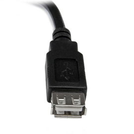 StarTech.com Cable de 0,15m de Extensión Alargador USB 2.0 - Macho a Hembra USB A - Extensor