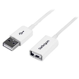 StarTech.com Cable de 2m de Extensión Alargador USB 2.0 - Macho a Hembra USB A - Extensor - Blanco StarTech.com Cable de 2m de Extensión Alargador USB 2.0 - Macho a Hembra USB A - Extensor - Blanco