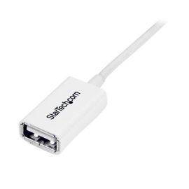 StarTech.com Cable de 2m de Extensión Alargador USB 2.0 - Macho a Hembra USB A - Extensor - Blanco