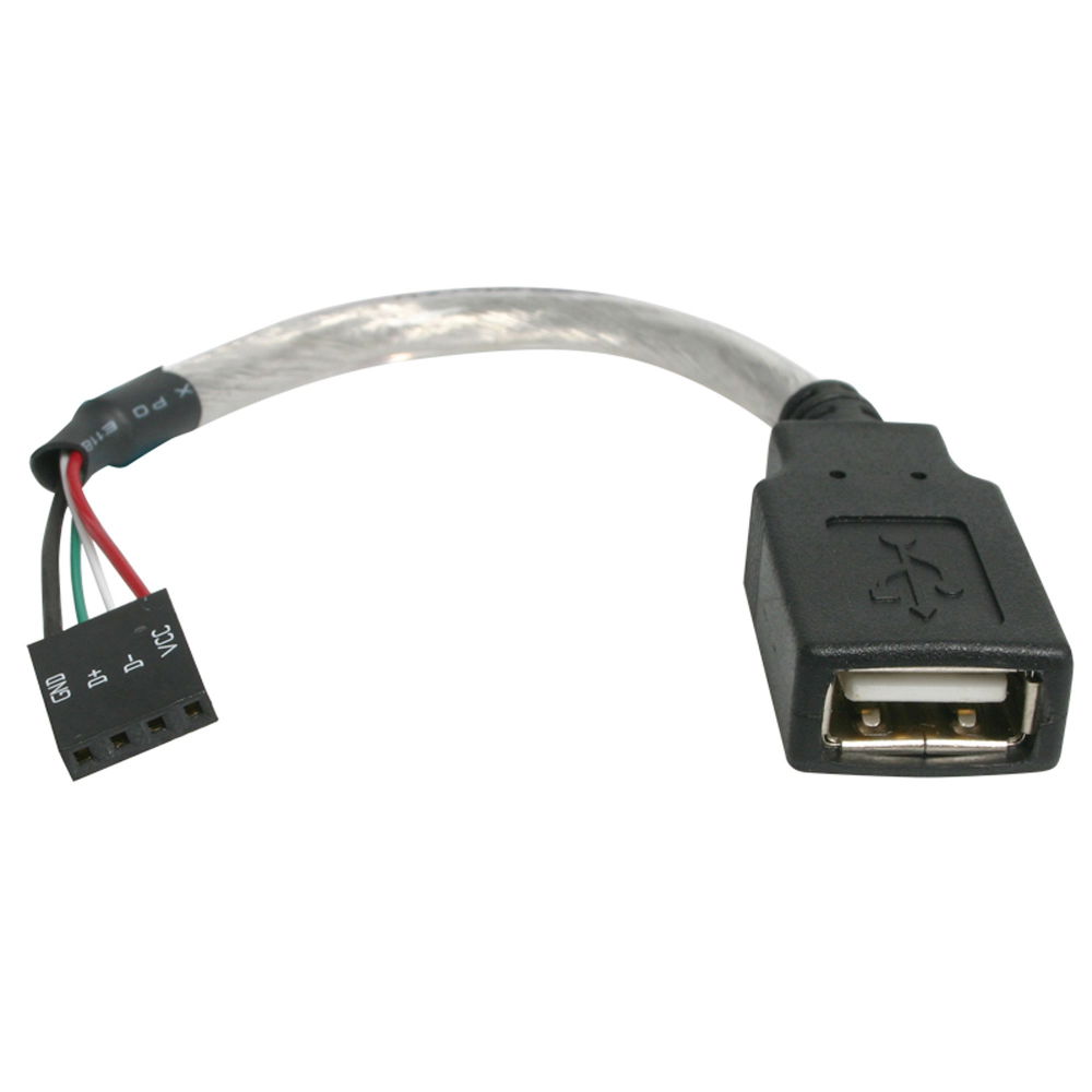 StarTech.com Cable de 15cm Adaptador Extensor USB 2.0 a IDC 4 pines - Conector a Placa Base - Hembra a Hembra StarTech.com Cable de 15cm Adaptador Extensor USB 2.0 a IDC 4 pines - Conector a Placa Base - Hembra a Hembra