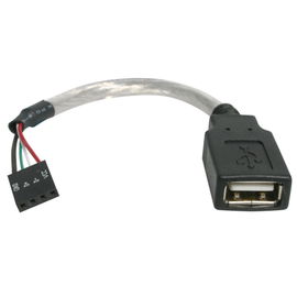 StarTech.com Cable de 15cm Adaptador Extensor USB 2.0 a IDC 4 pines - Conector a Placa Base - Hembra a Hembra StarTech.com Cable de 15cm Adaptador Extensor USB 2.0 a IDC 4 pines - Conector a Placa Base - Hembra a Hembra