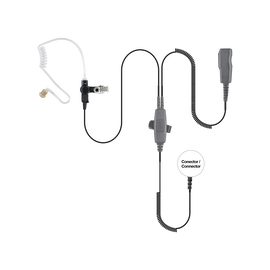 MICRÓFONO AUDÍFONO DE 2 CABLES CON DOBLE PTT P/ ICOM ICF-11/ 14/ 3021/ 3013/ 3103/ 3003.
