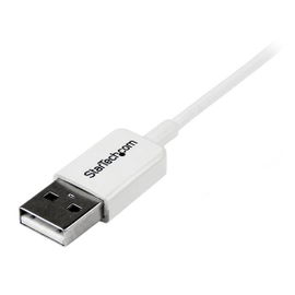 StarTech.com Cable Adaptador 1m USB A Macho a Micro USB B Macho para Teléfono Móvil Smartphone - Blanco