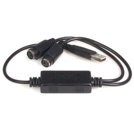 StarTech.com Cable Adaptador Conversor Teclado Ratón Mouse PS/2 a USB - 2x PS/2 Hembra - 1x USB A Macho StarTech.com Cable Adaptador Conversor Teclado Ratón Mouse PS/2 a USB - 2x PS/2 Hembra - 1x USB A Macho