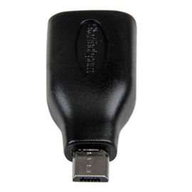 StarTech.com Adaptador Micro USB Macho a USB A Hembra OTG para Tablets Smartphones Moviles - Negro